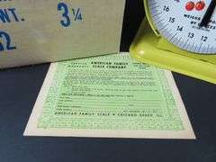 Vintage American Family Scale Co. Household Scale in Original Box