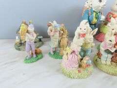 Mixed Lot of Composite Rabbit Décor