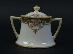 Vintage Handpainted Nippon Chocolate Pot with Lidded Sugar Bowl & Creamer - Made in Japan