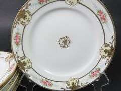 Lot of 7 Antique Handpainted Nippon Salad Plates