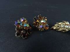 2 Pair of Vintage Trifari Clip Earrings