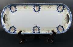 Noritake Handpainted Rectangle Handled Tray - Made in Japan