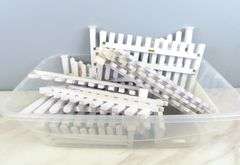 Lot of Wooden Doll House Fencing
