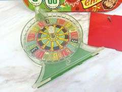 Vintage Marx Tin Wheel of Chance Game
