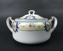 Antique Noritake Lidded Double Handled Covered Dish - Made in Japan - See Description
