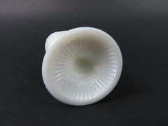 Vintage Indigenous Indian Chief Milk Glass Match Holder