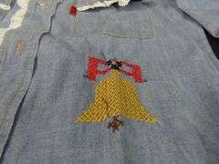 Vintage Bicentennial Embroidered Long Sleeve Shirt - Size 10