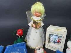Big Lot of Mostly Vintage Christmas Décor with Tree Topper & Ornaments