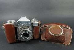 Vintage Zeiss Ikon Contaflex Synchro-Compur 35mm Camera with Case