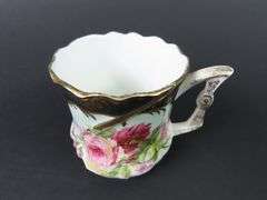 Handpainted Victorian Floral Mug