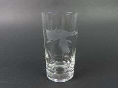 Lot of 6 Vintage Etched "Geese" Highball Glasses