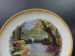 Antique "Noon at the Fontaine Marshes" Plate