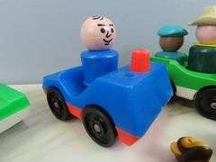 Lot of Fisher Price Cars with Little People