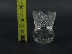 Vintage Cut Glass Toothpick Holder