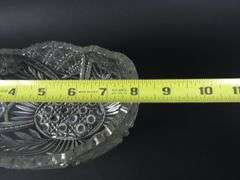 Antique Cut Glass Serving Bowl