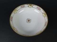 Handpainted Nippon Footed Serving Bowl