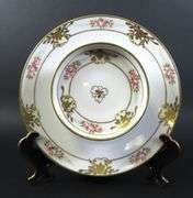 Vintage Handpainted Nippon 2 Tiered Serving Plate - Made in Japan
