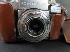 Vintage Zeiss Ikon Contaflex Synchro-Compur 35mm Camera with Case