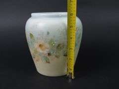 Antique Handpainted Bristol Glass Vase