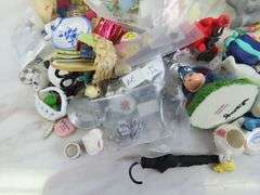 Big Lot of Doll House Miniatures with Lamp & Figures