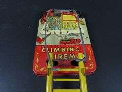 Vintage Marx Climbing Fireman Wind Up Toy
