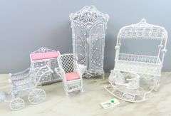 Collection of Metal Doll House Furniture