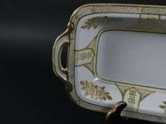 Noritake Handpainted Rectangle Handled Dish - Made in Japan