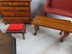 Big Lot of Wooden Doll House Furniture