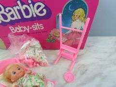 Vintage Barbie Baby Sitter Play Set in Original Box