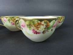 Lot of 5 Handpainted Teacups with No Saucers