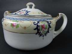 Antique Noritake Lidded Double Handled Covered Dish - Made in Japan - See Description