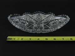 Lot of 2 Cut Glass Candy Dishes