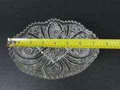 Beautiful Vintage "Daisy & Button Clear" Divided Relish Dish