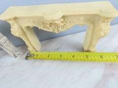 Lot of 2 Doll House Fireplace Mantles