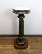 Antique Marble Top Plant / Candle Stand