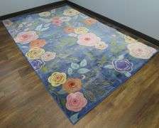 Modern Unique Bloom "Blossom Collection" Floral Area Rug - Made in Turkey