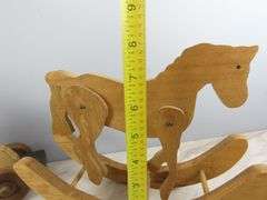 Wooden Rocking Horse & Rabbit Pull Toy