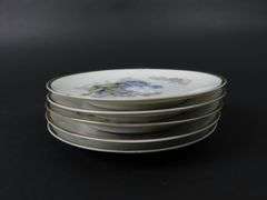 Lot of 5 Victorian ZS & Co. Bread Plates