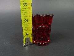 Vintage Ruby Red Toothpick Holder