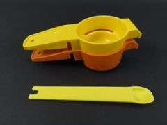 Lot of 7 Tupperware Lidded Ramekins with Egg Separator, Mini Strainer and 1/8 Teaspoon