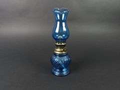 Small Blue Oil Lamp