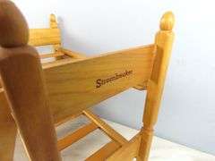 Vintage Strombecker Wooden Bunkbed, Chair & Chest