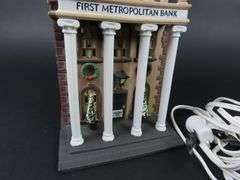 Dept. 56 "First Metropolitan Bank" Christmas in the City House