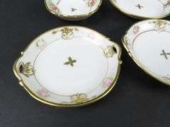Mixed Lot of 12 Handpainted Nippon Butter Pats