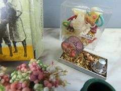 Big Lot of Doll House Miniatures with Sewing Machine