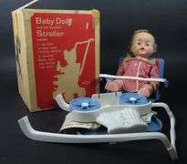 Vintage Baby Doll with Stroller