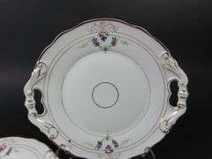 Lot of 2 Vintage Double Handled Plates