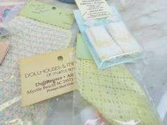 Lot of Doll House Rugs, Linens & Roof Tiles