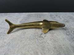 Vintage Brass Dolphin Décor