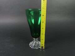 Lot of 8 "Burple-Inspiration Green" Water Goblets by Anchor-Hocking